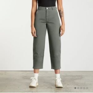 Everlane Utility Barrel Pants grey blue 10